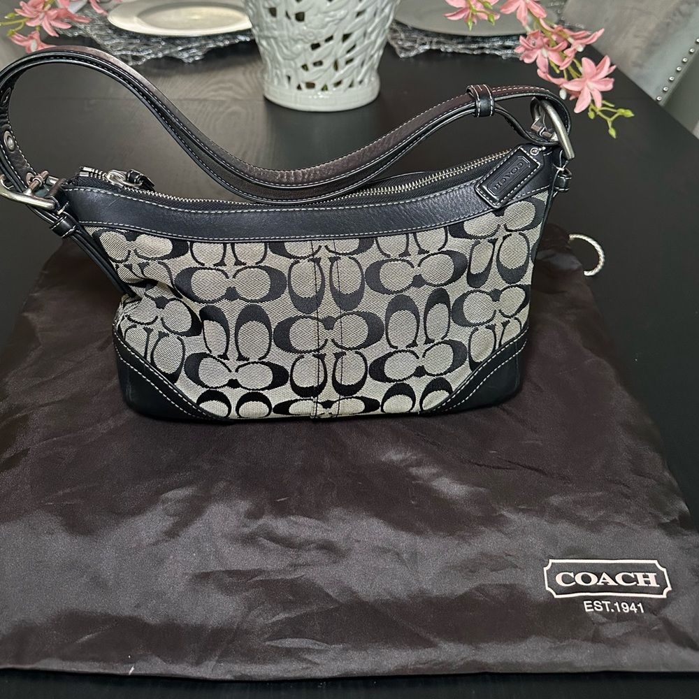 Authentic Coach Signature Classic C Monogram Handbag E0832- F12328